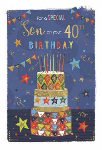 Picture of FOR A SPECIAL SON ON YOUR 40TH BIRTHDAY CARD